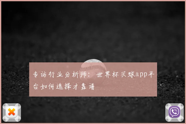 专访行业分析师:世界杯买球app平台如何选择才靠谱